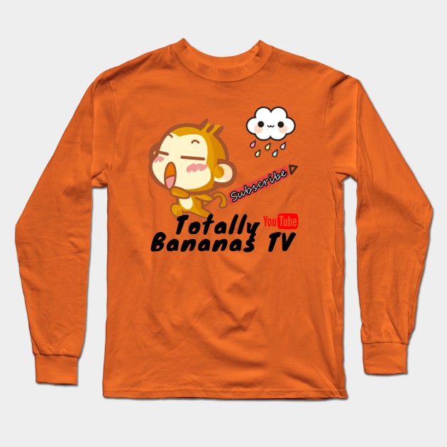 TBTV Kawaii Monkey with Kawaii Cloud *SUPER CUTE* Long Sleeve T-Shirt by TBTV/Merch